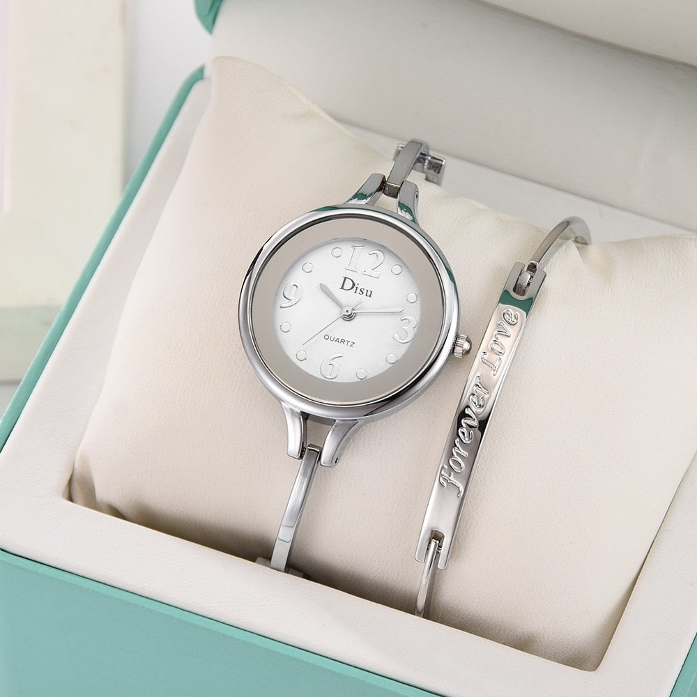 Top Brand Luxury Women Bracelet Watch Set Fashion