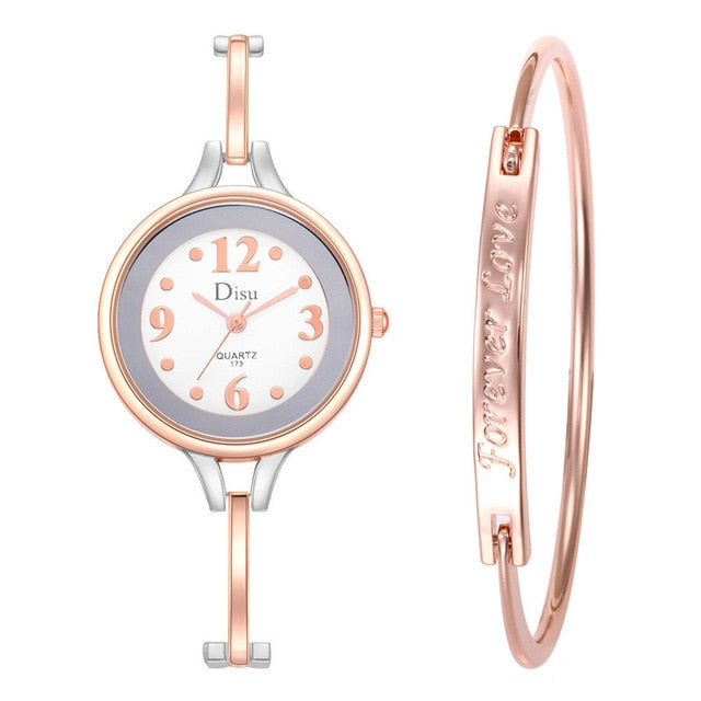 Top Brand Luxury Women Bracelet Watch Set Fashion