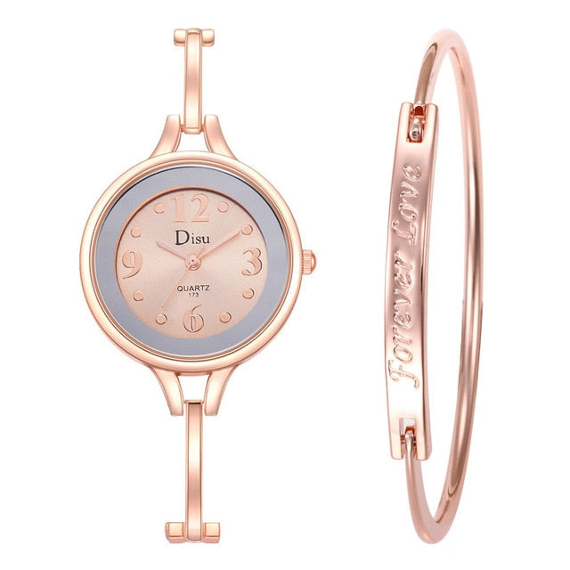Top Brand Luxury Women Bracelet Watch Set Fashion