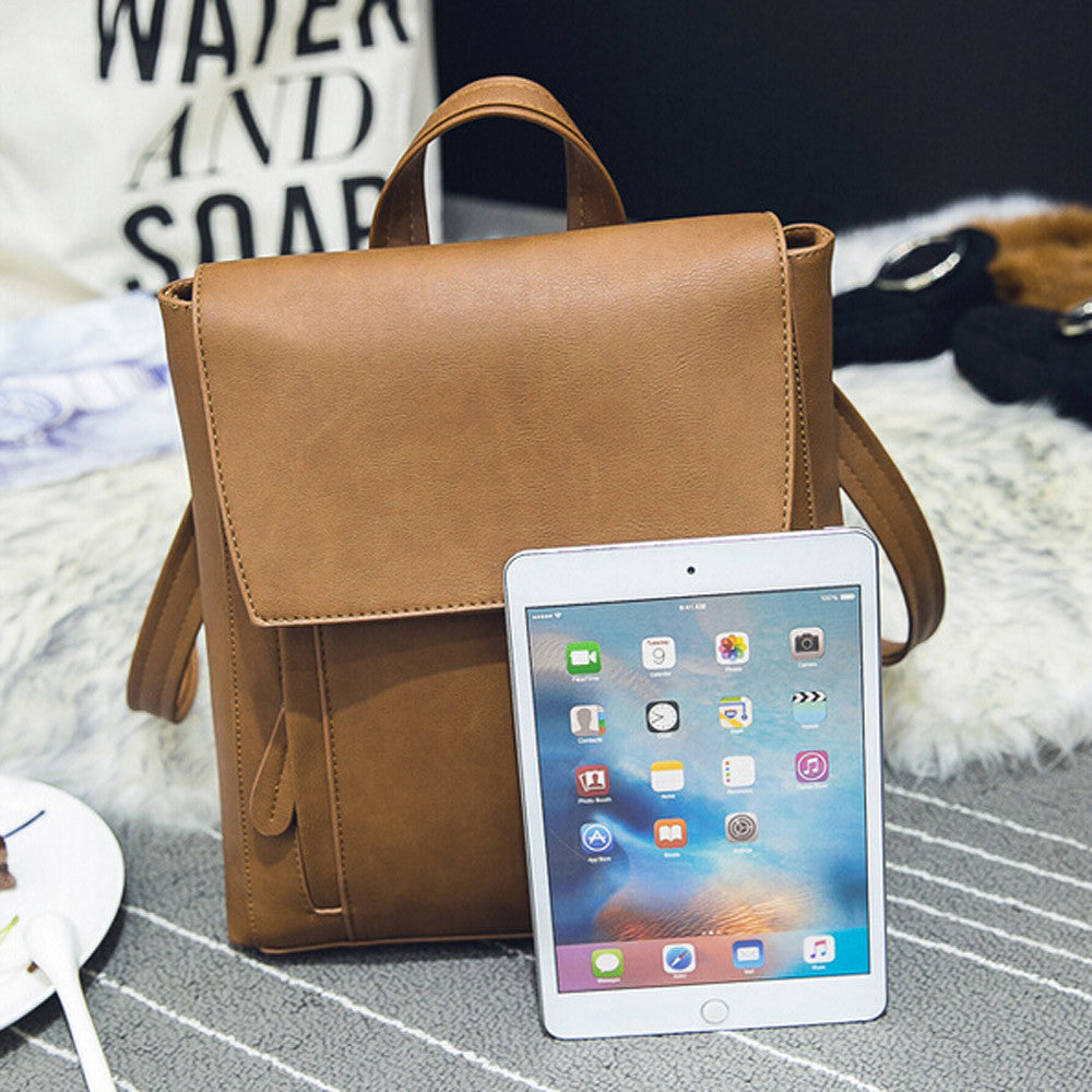 Leather Backpacks Women mochila feminina Rucksack Shoulder Bookbags