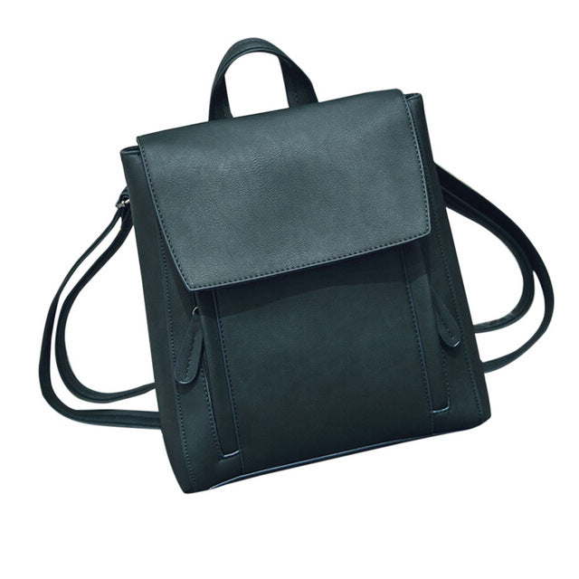 Leather Backpacks Women mochila feminina Rucksack Shoulder Bookbags