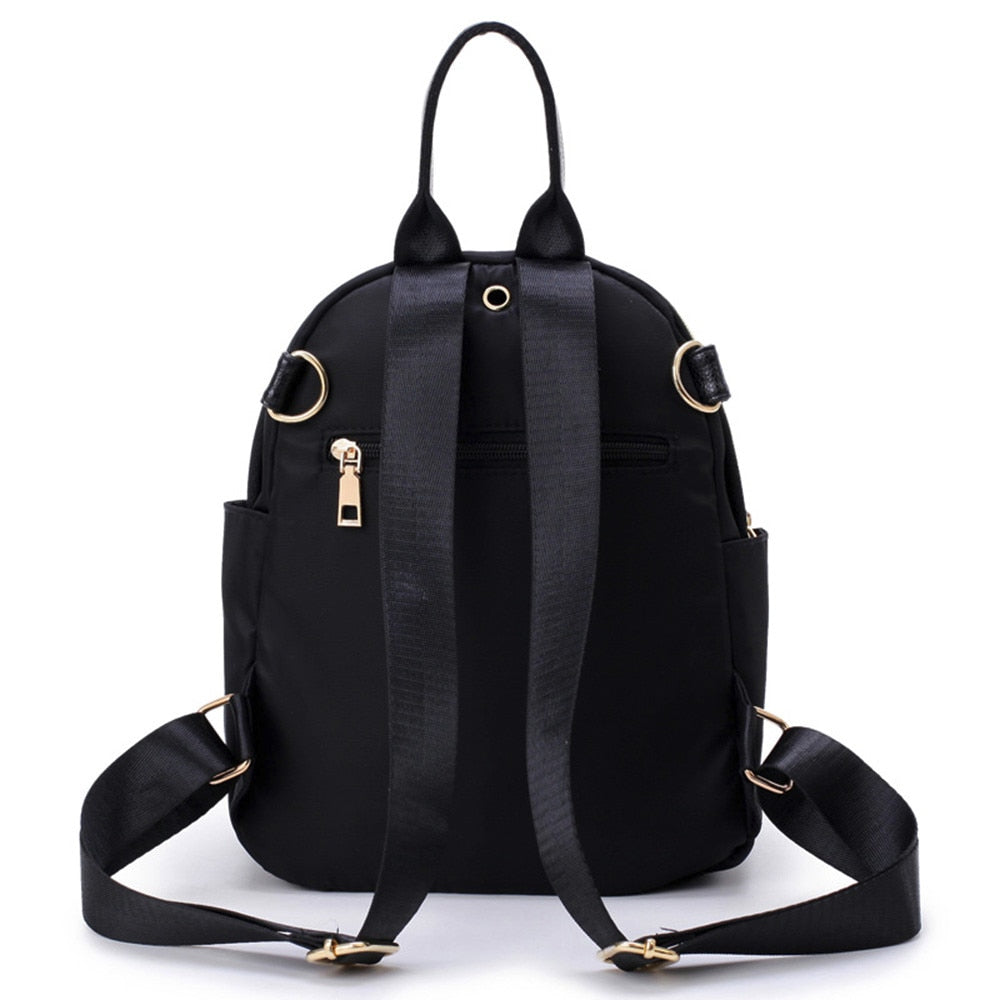 Fashion Embroidery Style Backpack Dragonfly Print Travel Rucksack