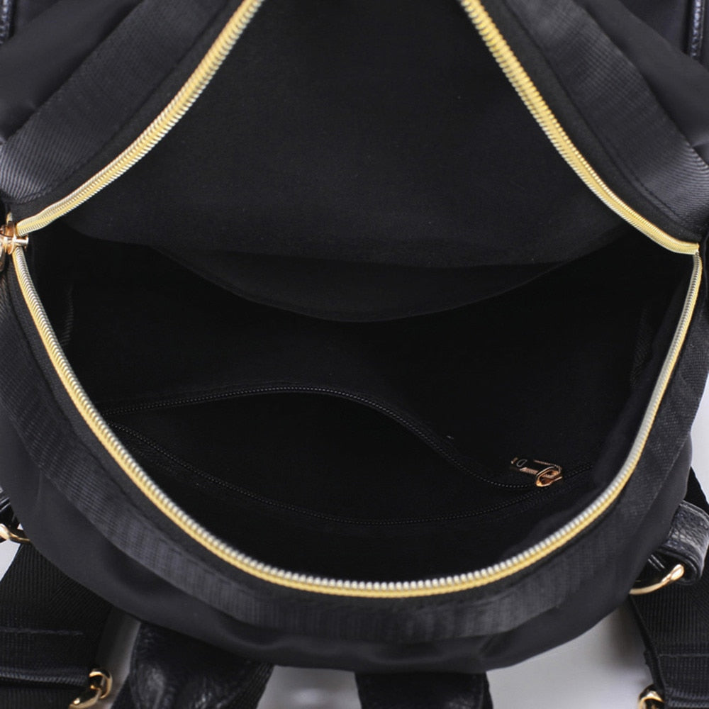 Fashion Embroidery Style Backpack Dragonfly Print Travel Rucksack