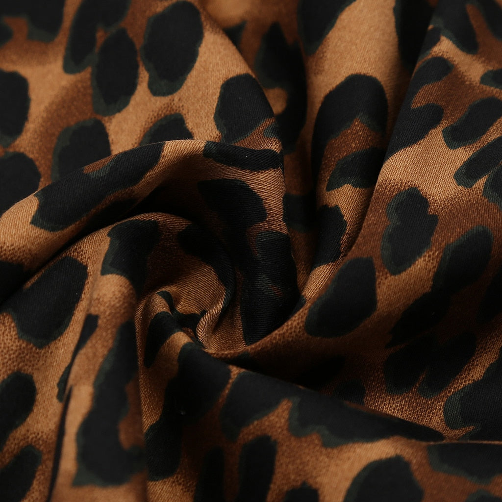 Spring Leopard Skirt Of Women Retro Low Waist Leopard Printing Party Short