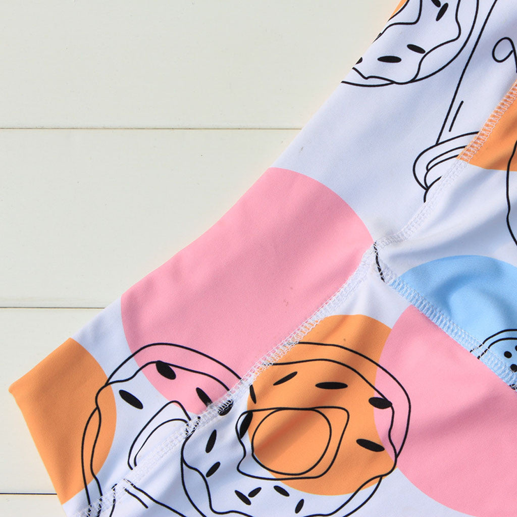 Printed Yoga Pants Plus Size Workout Leggings Tommy Control Capris