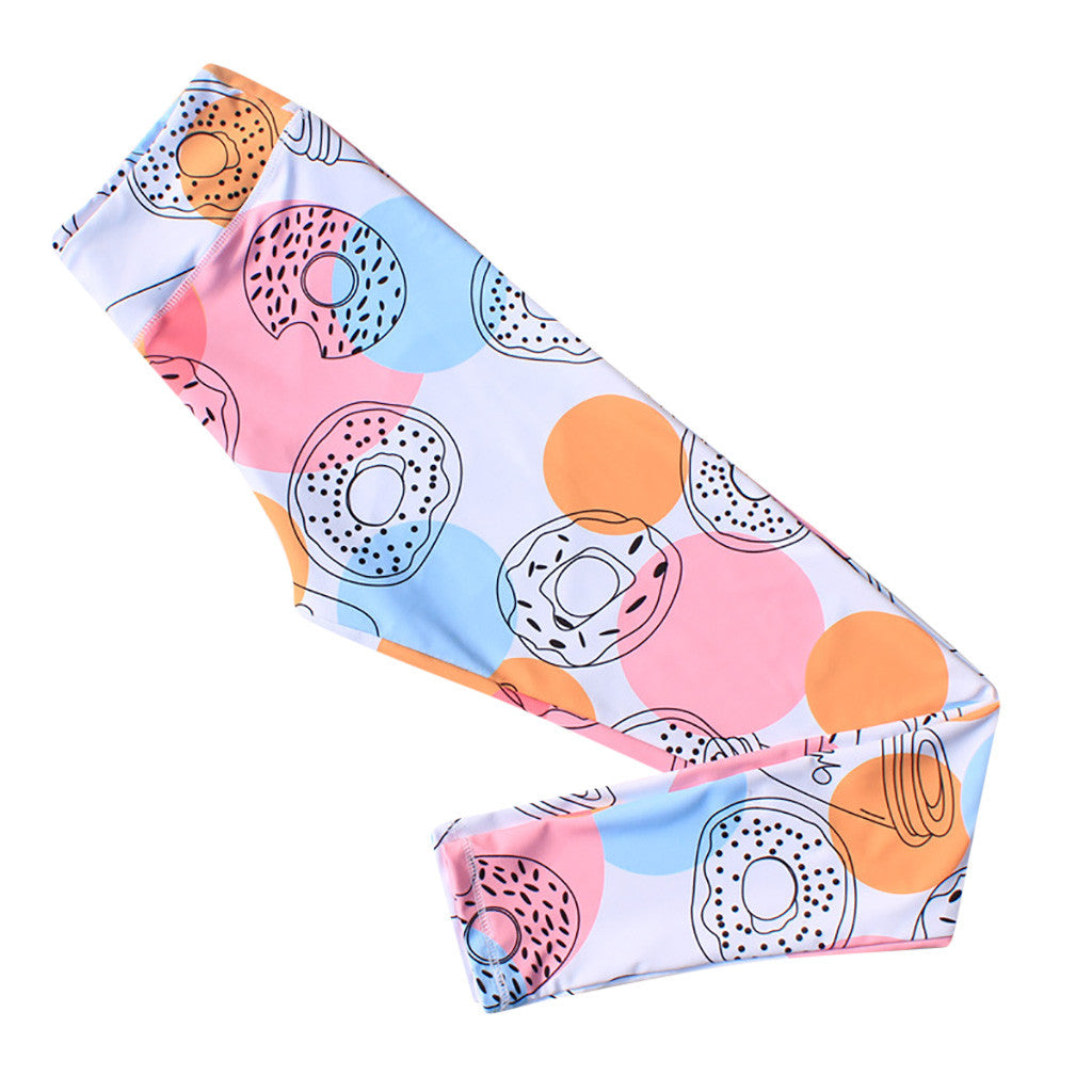 Printed Yoga Pants Plus Size Workout Leggings Tommy Control Capris