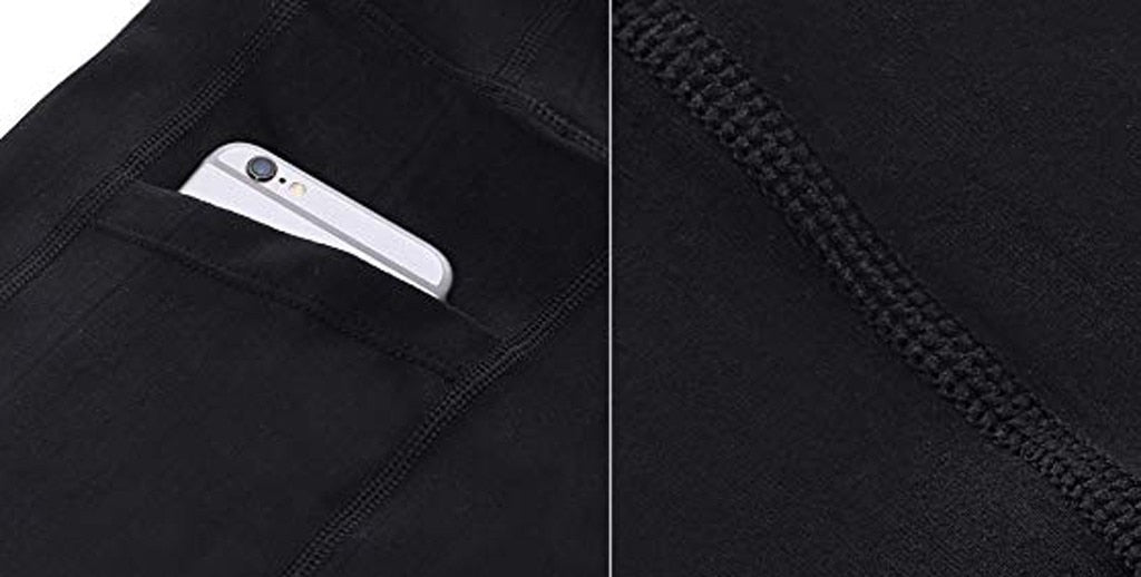 Women's High Waist Yoga Pants Pockets Tummy Workout Running Sports Leggings