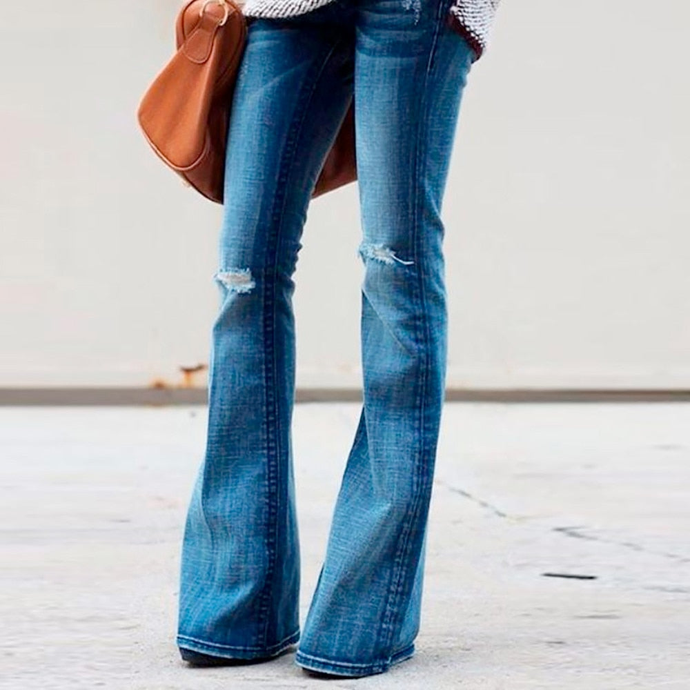 High Waist Jeans Of Women Spring Pants