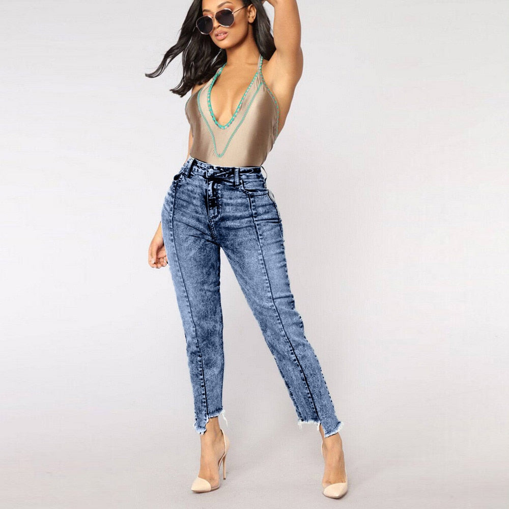 High Waist Jeans Of Women