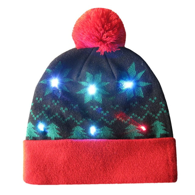 Women's Novelty LED Light-up Knitted Beanies Hat