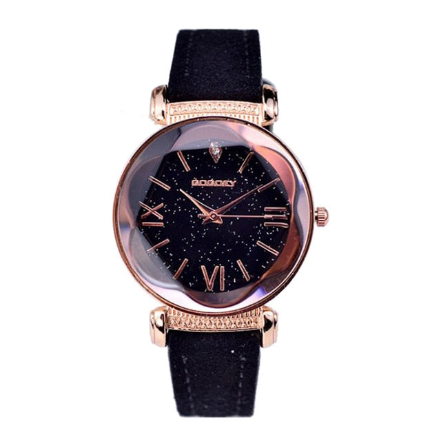 New Fashion Gogoey Brand Rose Gold Leather Watches