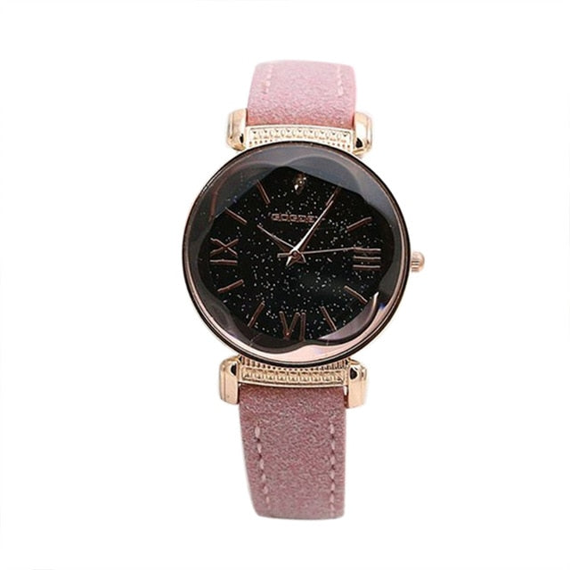 New Fashion Gogoey Brand Rose Gold Leather Watches