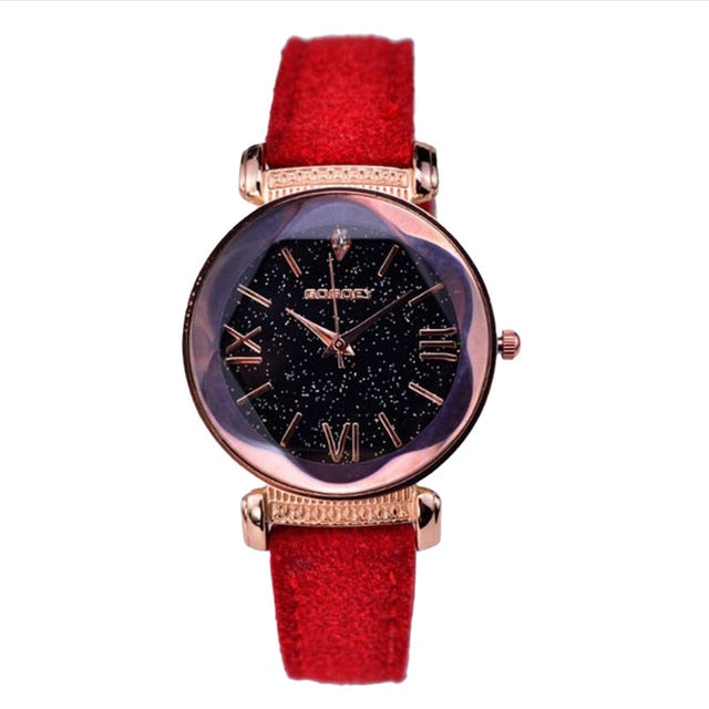New Fashion Gogoey Brand Rose Gold Leather Watches