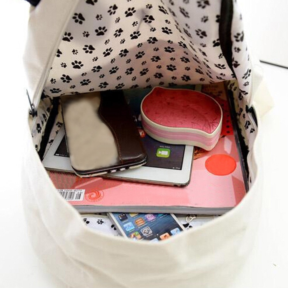 Fashion Women Backpack Cute Panda School Bag