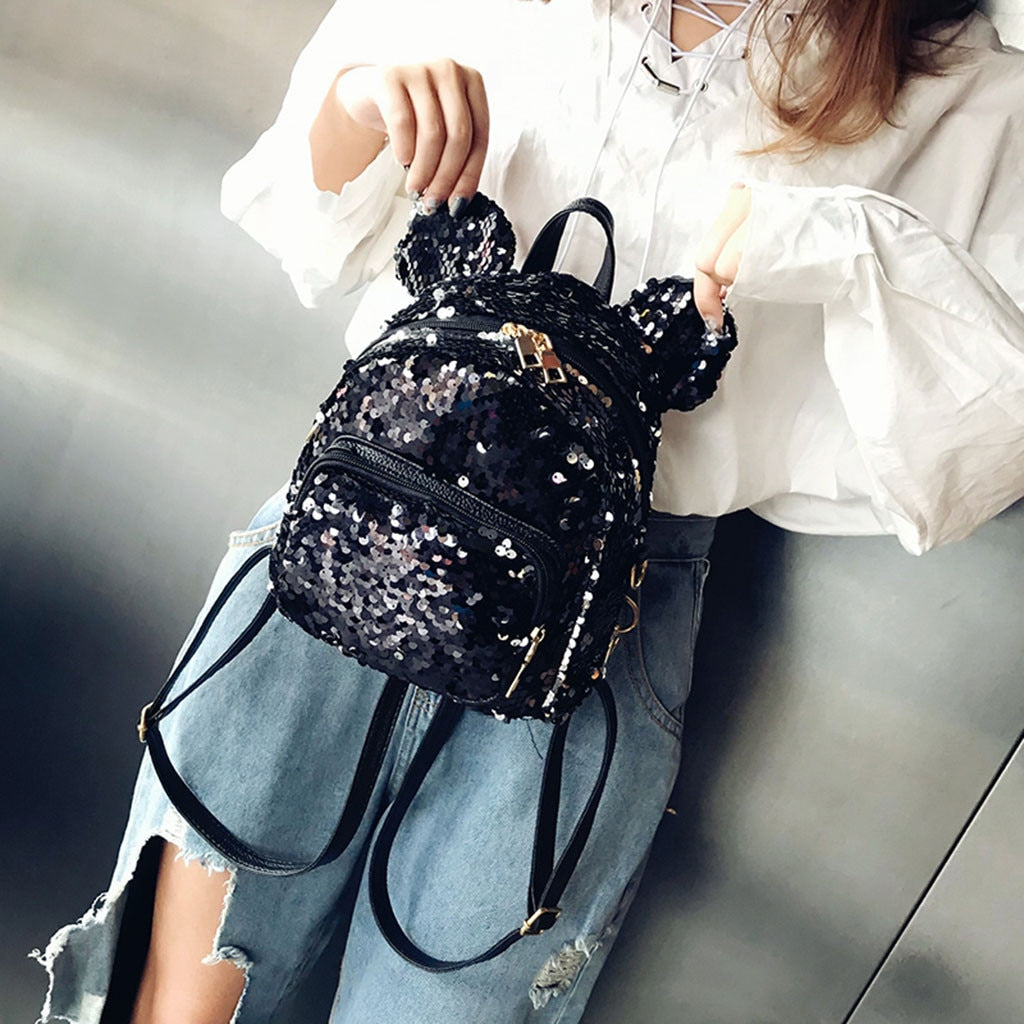Backpack Fashion Lady cartoon Sequins