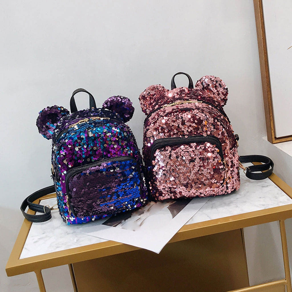 Backpack Fashion Lady cartoon Sequins