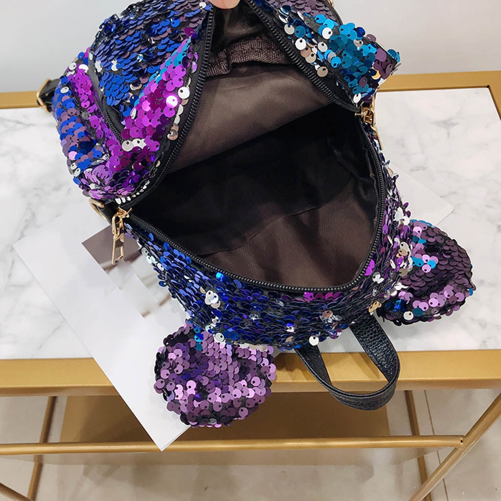 Backpack Fashion Lady cartoon Sequins