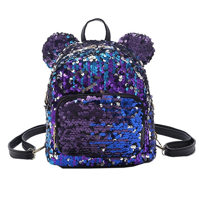 Backpack Fashion Lady cartoon Sequins