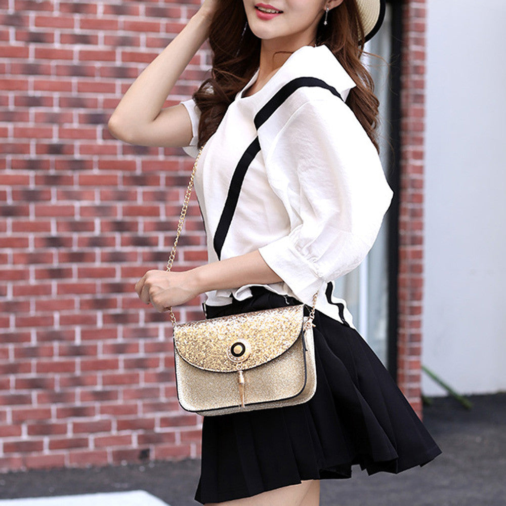 Women's one-shoulder bag fashion sequins stream wom
