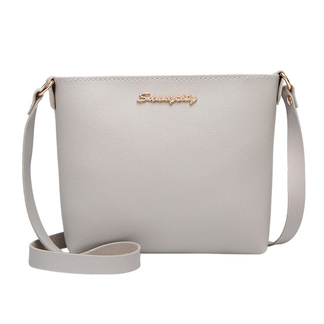 Fashion Solid Color Messenger Bag Crossbody