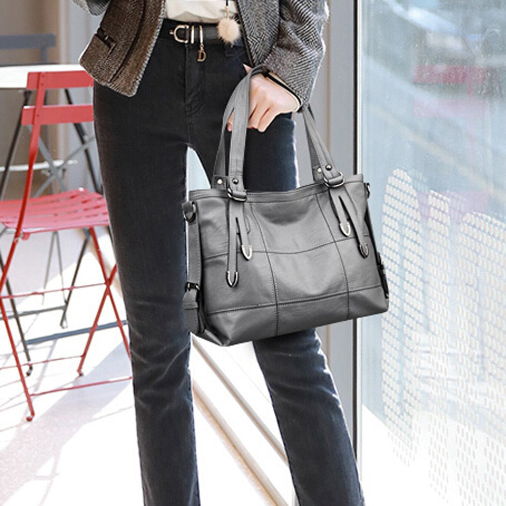 Style Large Women Fashion PU Leather Shoulder Bag