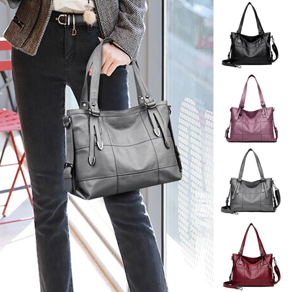 Style Large Women Fashion PU Leather Shoulder Bag
