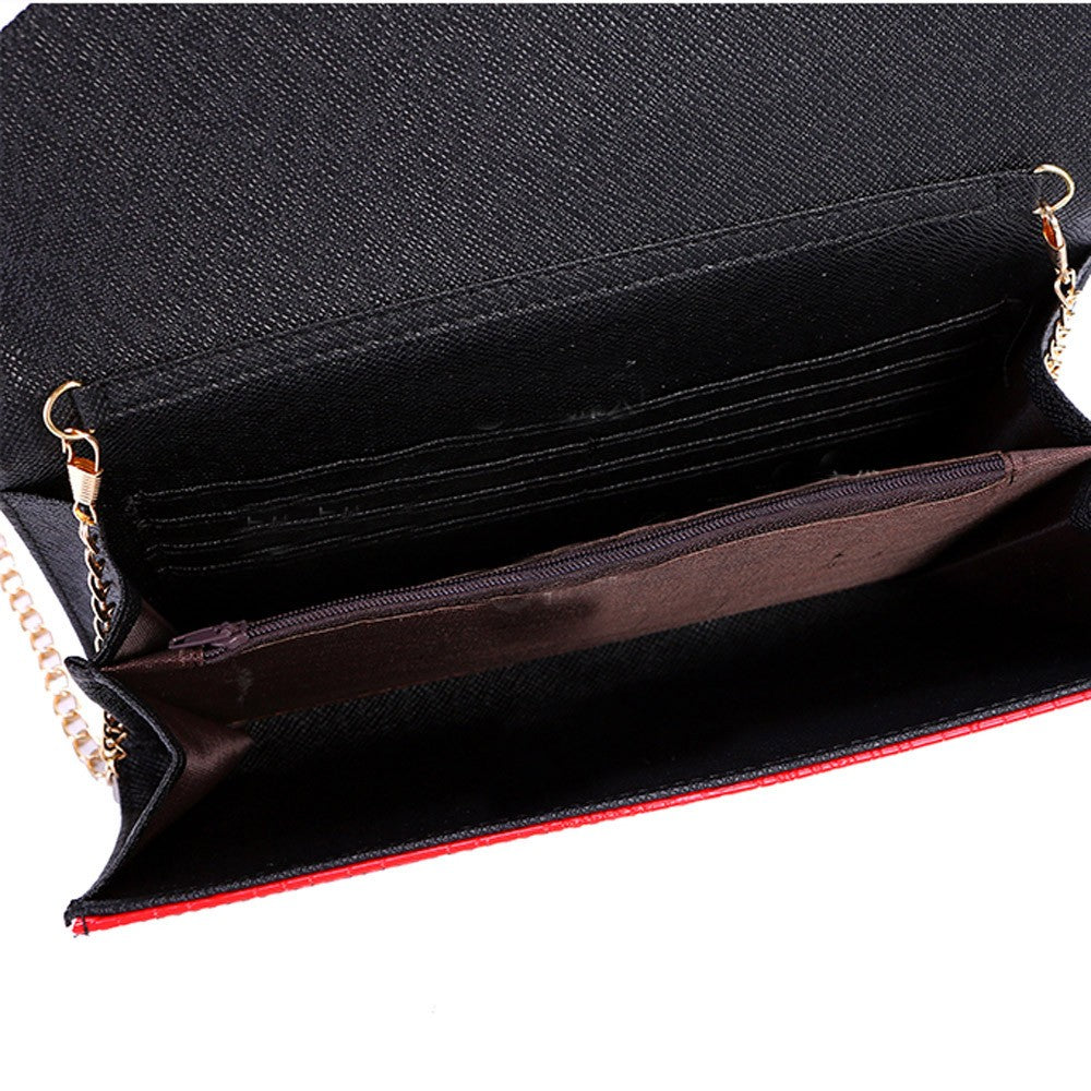 Women Handbag Money Coin Purses Holder Alligator Crocodile Long Clutch