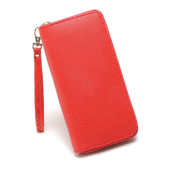 PU Leather Fashion Women Lichee Pattern Wallet