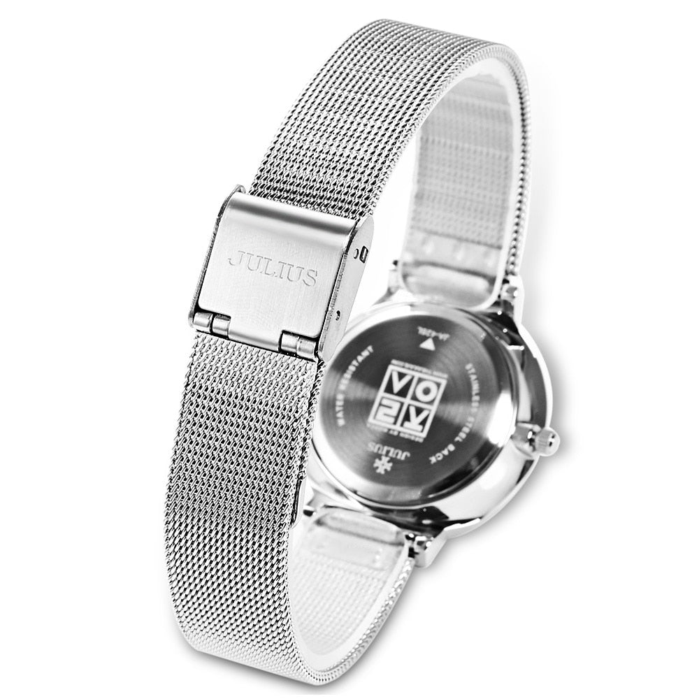 Relogio Feminino Clock Women Watch Stainless Steel