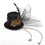 Women Steampunk Fascinator Mini Top Hat Hair Clip