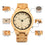 L-D27 Luminous Hand Natural All Bamboo Wood Watches Top Brand Luxury