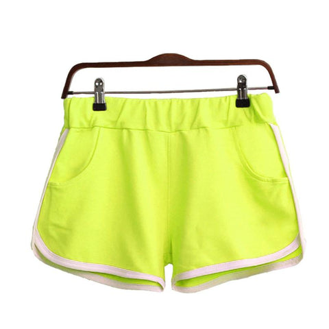 Light green Summer Pants Women Sport Shorts Gym Workout