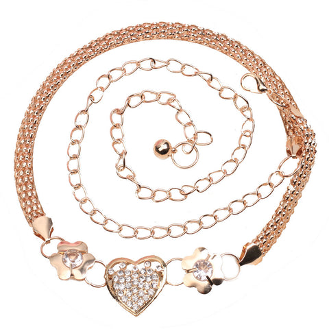 High Recommend Vintage Classics Women's Lady Fashion Metal Chain Style Belt