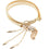 Cute Charming Women Little Fox Stretch Rhinestone Gold Waist Chain Belt