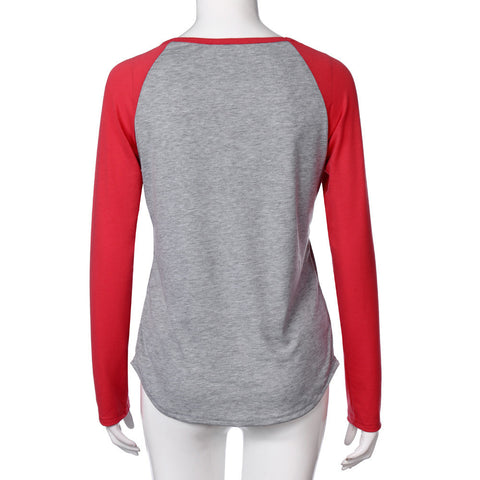 Spring Casual T-Shirt Women Fashion Letters Printing Tops