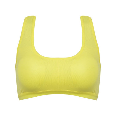 Breathable Sports Bra Hollow Out Side Striped Bras