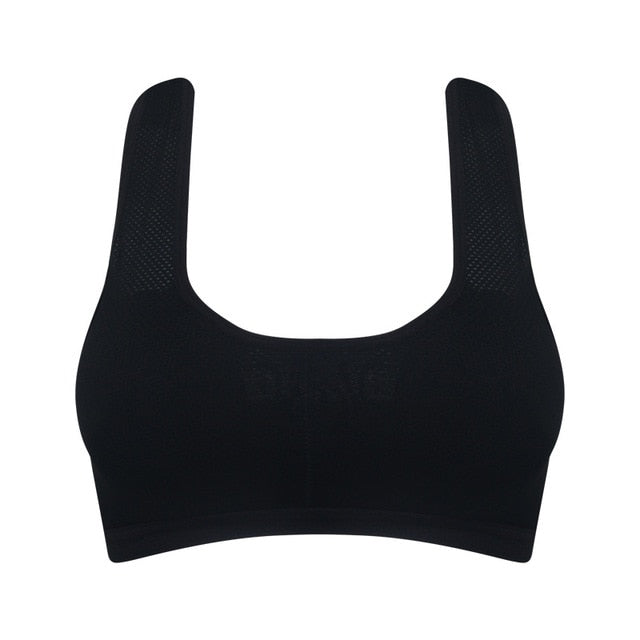 Breathable Sports Bra Hollow Out Side Striped Bras