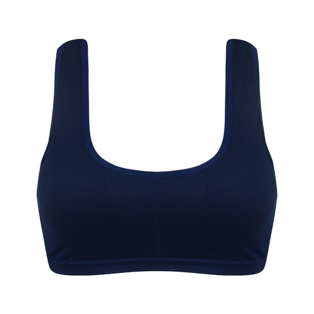 Breathable Sports Bra Hollow Out Side Striped Bras