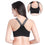 Women Letter Printed Push Up Padded Yoga Sports Bra