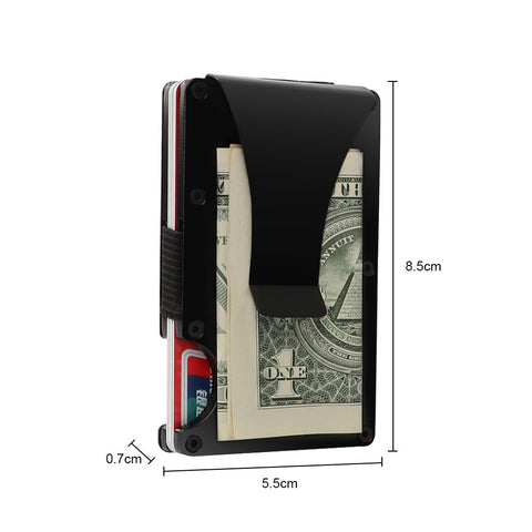 Metal Mini Slim Wallet Detachable Money Clip Brand Fashion