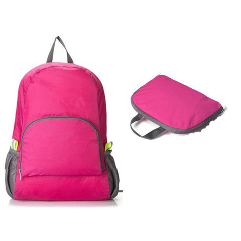 Foldable Portable Fashion women backpack school mochila male