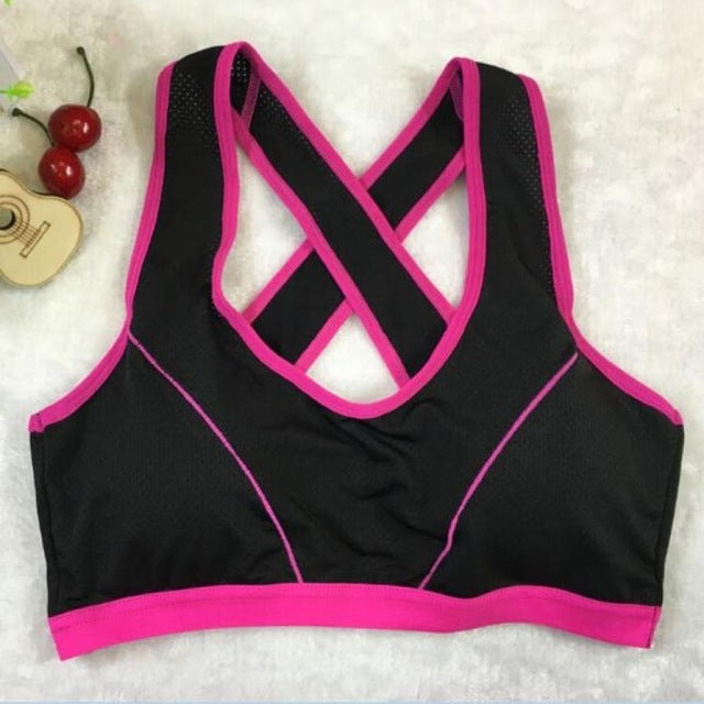 sport bra top running yoga sexy