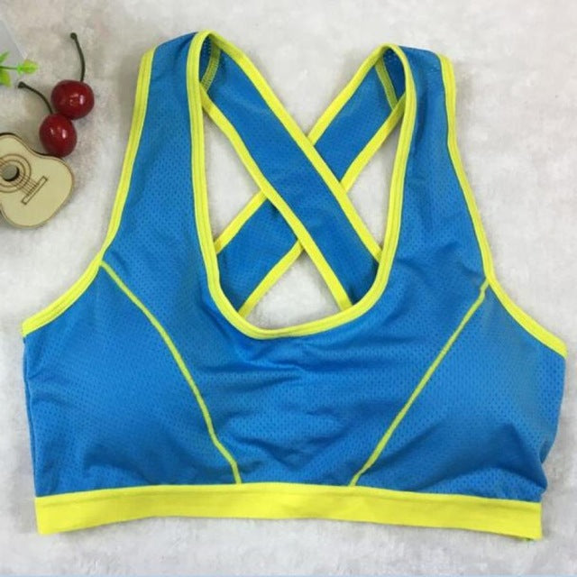 sport bra top running yoga sexy