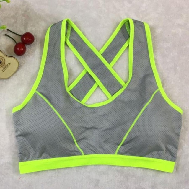 sport bra top running yoga sexy