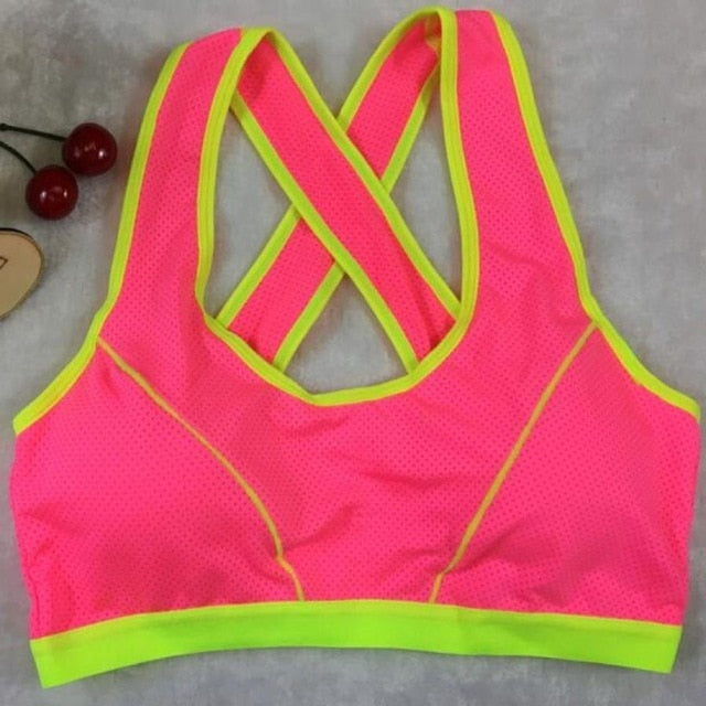 sport bra top running yoga sexy