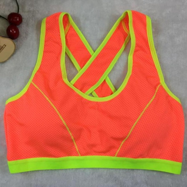 sport bra top running yoga sexy