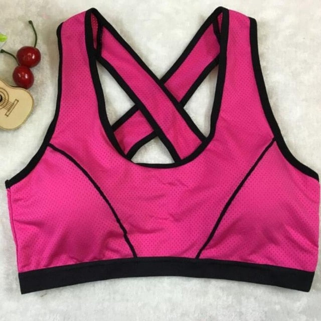 sport bra top running yoga sexy