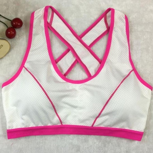 sport bra top running yoga sexy