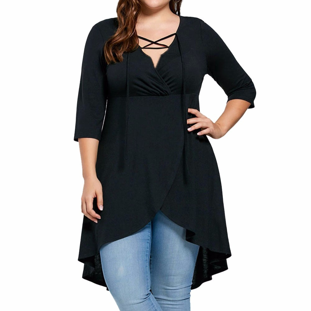 Fashion Harajuku Plus Size Lady Women's Top