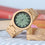 L-B22 Fashion Bamboo Men Watch with White Hands Casual